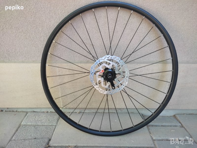 Продавам колела внос от Германия  алуминиева предна капла с диск SHIMANO SM-RT10-M 28 цола, снимка 1