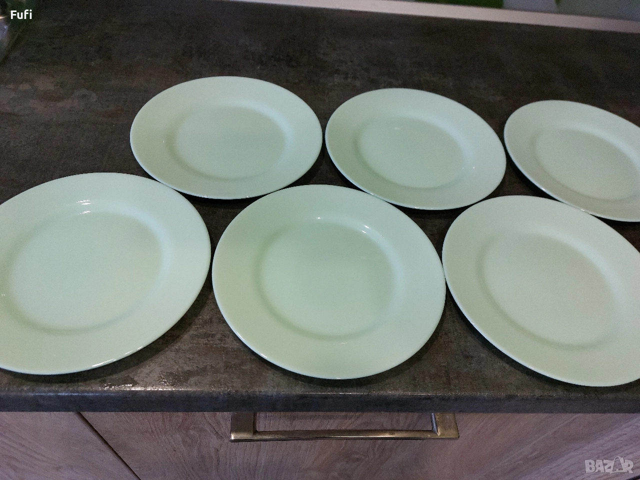 11 евро, за 6 броя нови чинии, плитки големи, марка Luminarc , снимка 1