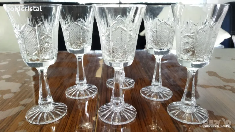 кристални чаши Зорница лукс , снимка 1