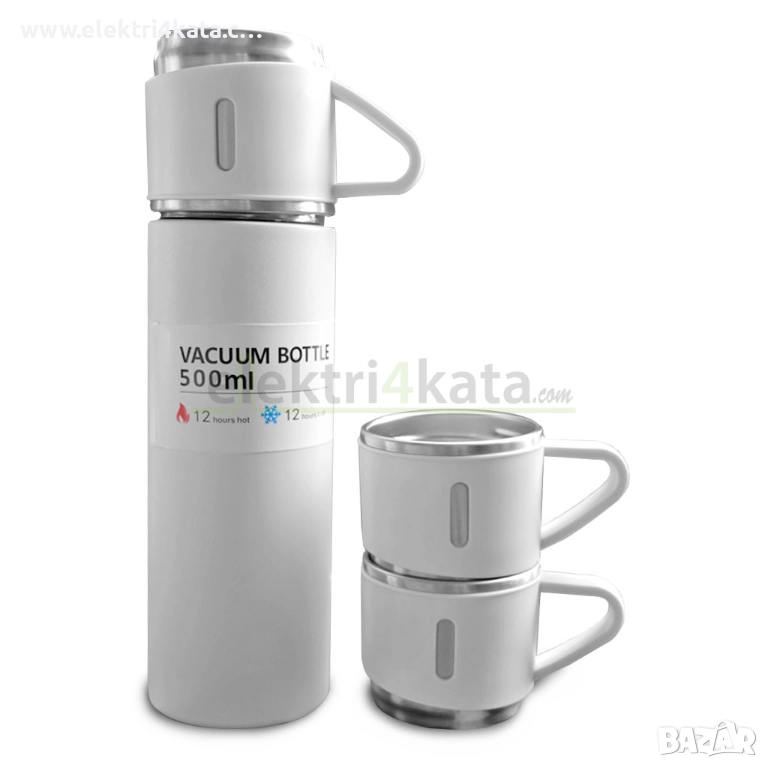 Термос с три чаши, снимка 1