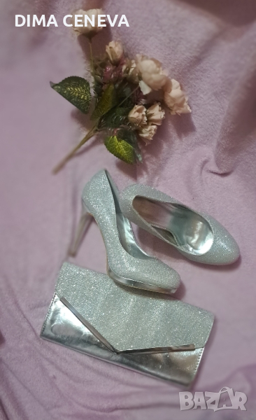 Официални , дамски обувки 39 комплект с клъч, снимка 1