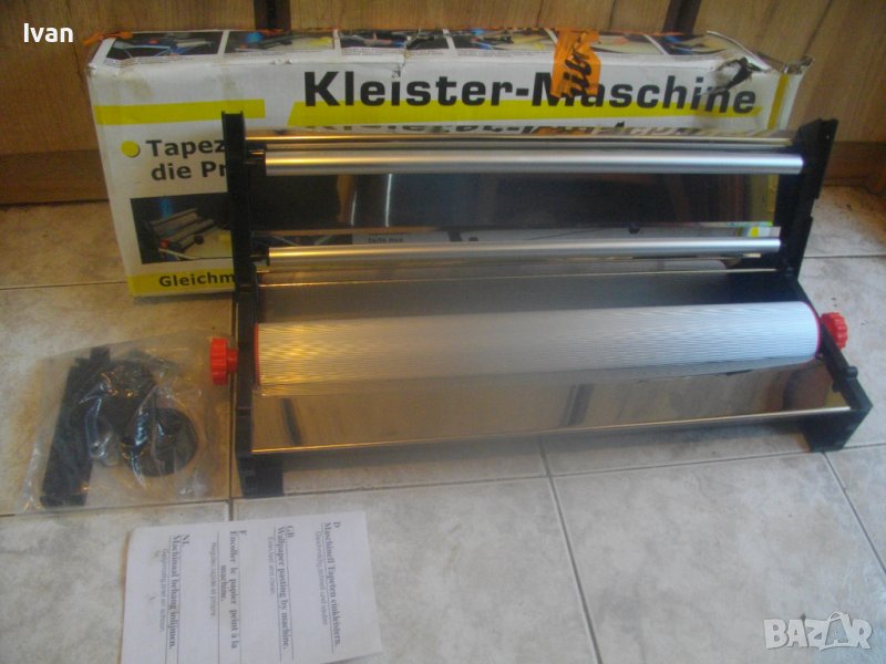Професионална Нова Немска Ръчна Машина Поставяне/Залепяне/Облепяне Тапети До 58 см Ширина-DEMA PROFI, снимка 1