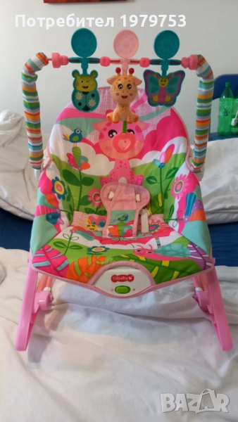 Бебешки шезлонг люлка 2 в 1 Tiibaby, снимка 1