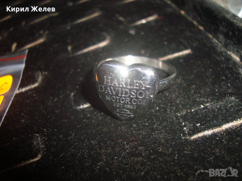 HARLEY-DAVIDSON Motor Co. ХАРЛИ ДЕЙВИДСЪН МАРКОВ РОКЕРСКИ МОТОРДЖИЙСКИ СТОМАНЕН ПРЪСТЕН НОВ 19916, снимка 1