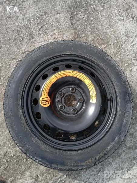 Резервна гума, тип патерица 15 Alfa Romeo 147 с крик и ключ, снимка 1