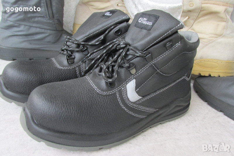 НОВИ ВОДОУСТОЙЧИВИ,професионални работни зимни обувки,боти,44-45,SAFETY my PROJEKT® S3,естеств. КОЖА, снимка 1