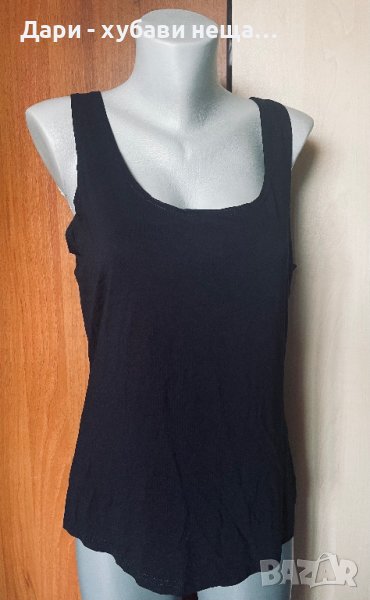 Еластичен черен потник, голям размер🍀❤️XL❤️🍀арт.5011, снимка 1