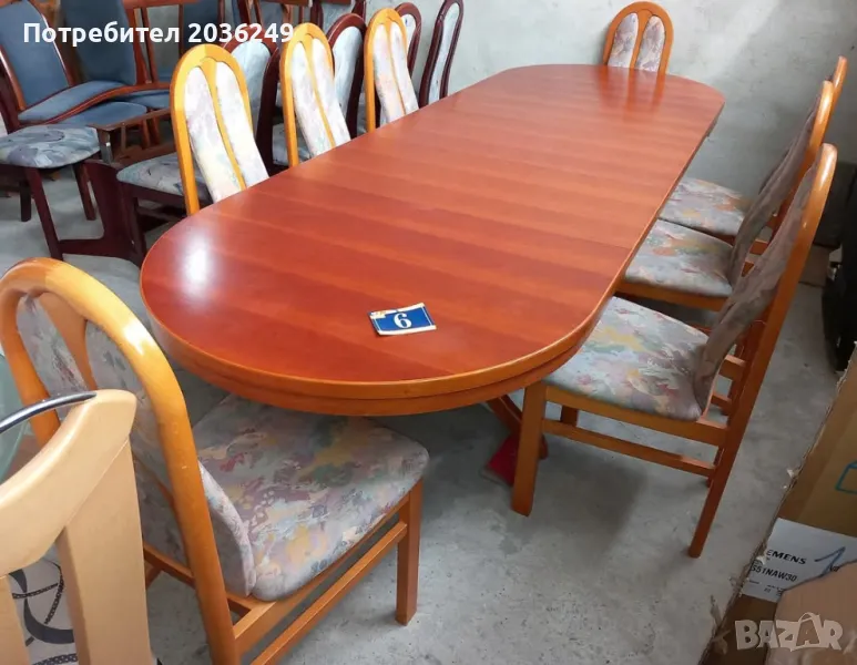 Комплект разтегателна маса с 8 стола- Автомат
, снимка 1