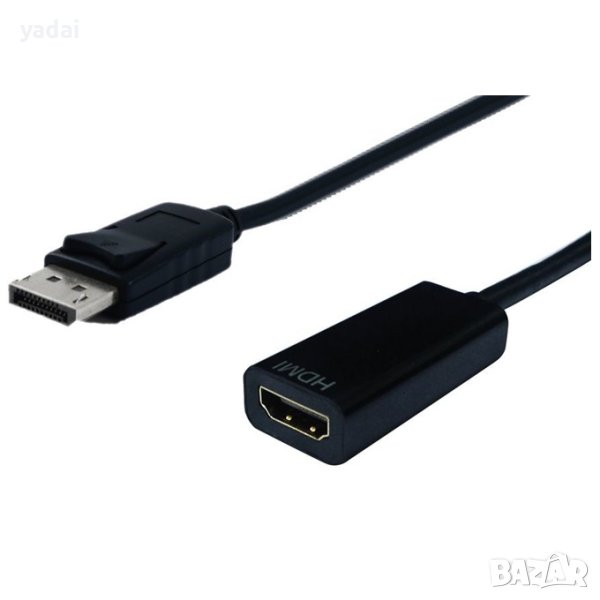 58.Преходник  Дисплей порт (DP) мъжки към HDMI женски.Type-A (Full-Size) НОВ, снимка 1