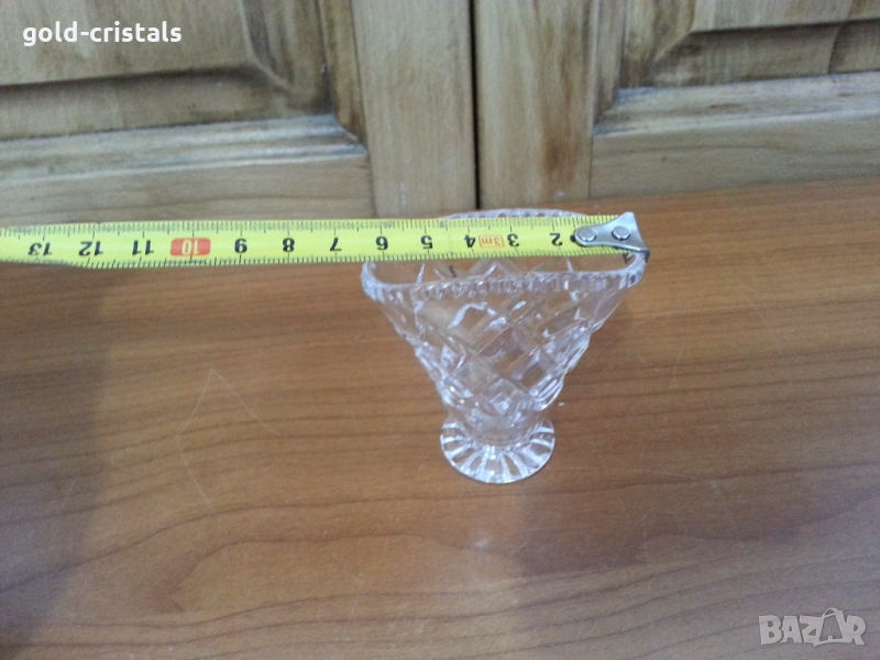 Кристална вазичка ваза, снимка 1