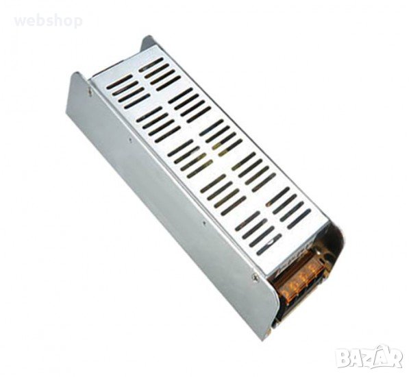 Адаптер, захранване, метален, слим, LED осветление, камери, -12VDC, +12VDC, 8,3A, 100W, IP20, снимка 1