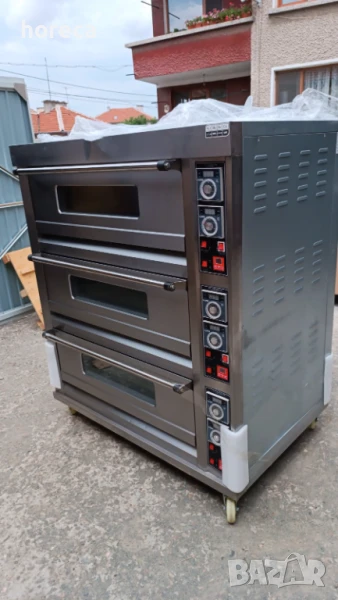Професионална Пекарна - 3 нива, 2 тави 40Х60см с транспортен дефект, снимка 1