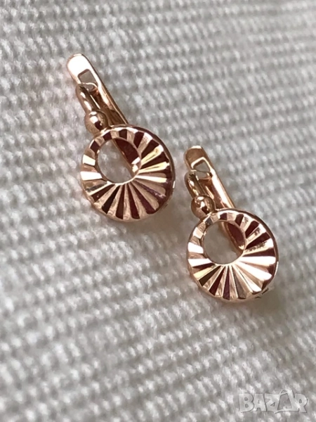 Руски златни обеци, снимка 1