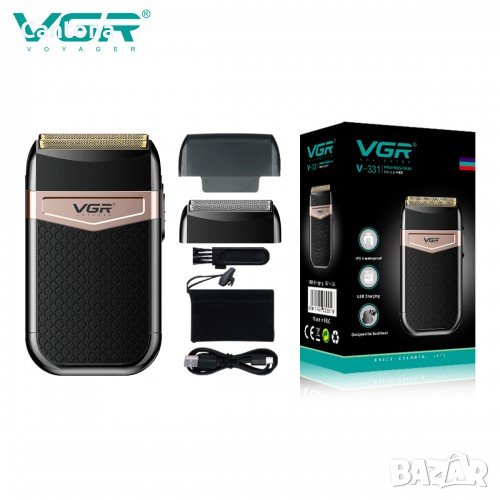 Безжична самобръсначка VGR V-331 Shaver, професионална, двустранна, USB зареждане, снимка 1