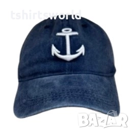 Нова шапка с козирка с Котва, тип дънкова, снимка 1