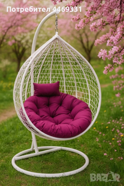 Градинска висяща люлка тип гнездо,яйце–Промоция!, снимка 1