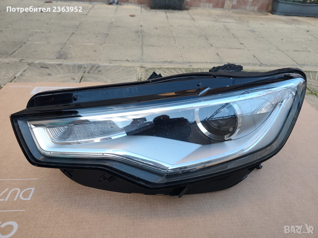 Оригинален ляв Фар Audi A6 4G C7 За Ремонт/Части 4G0941043D, снимка 1