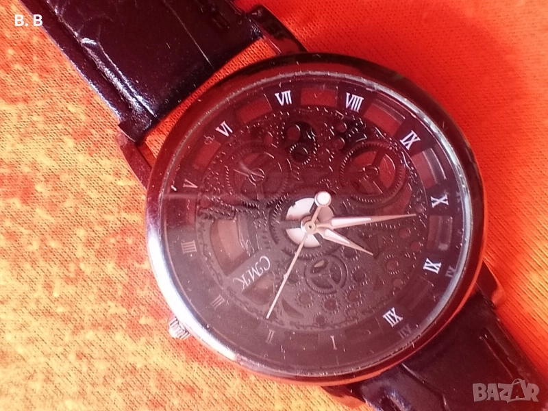 НОВО! Мъжки часовник с кожена каишка , снимка 1