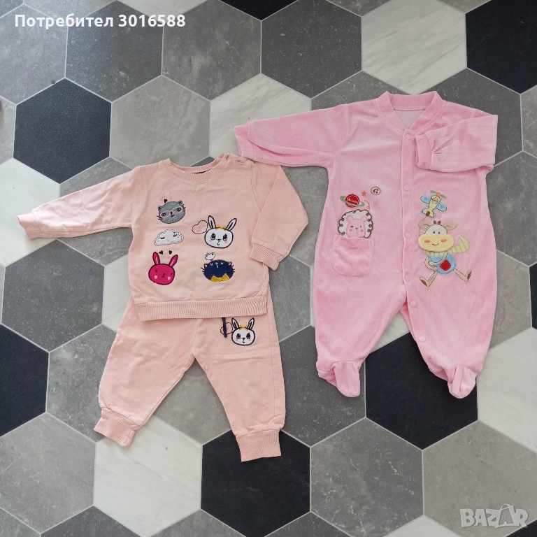 Дрехи за момиче 0-6 м, снимка 1
