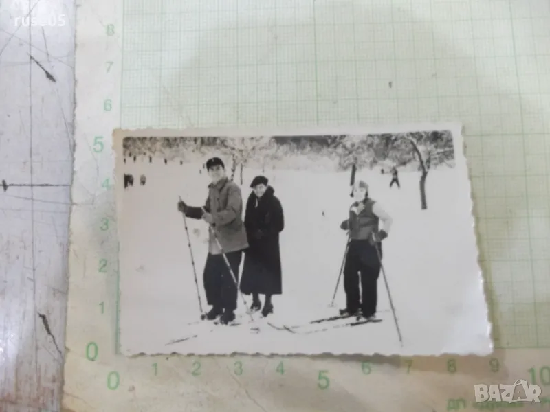 Снимка стара на ски при Люлин - 2, снимка 1