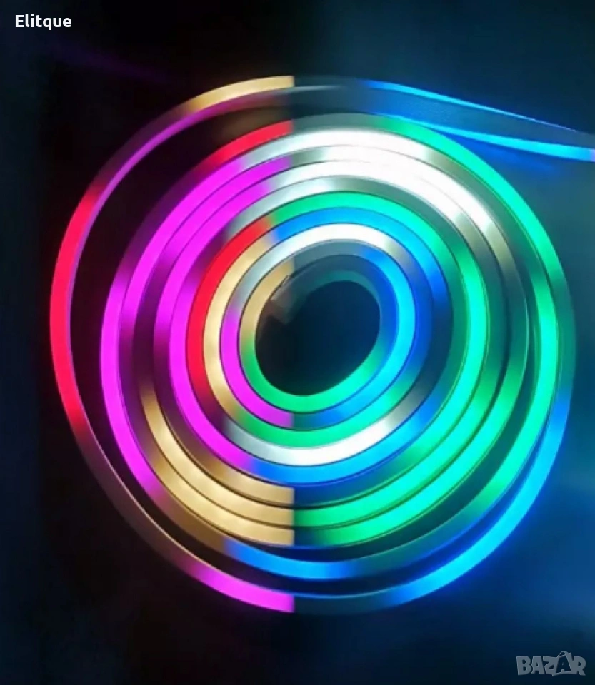 Многоцветна LED лента - перфектната украса за дома, снимка 1