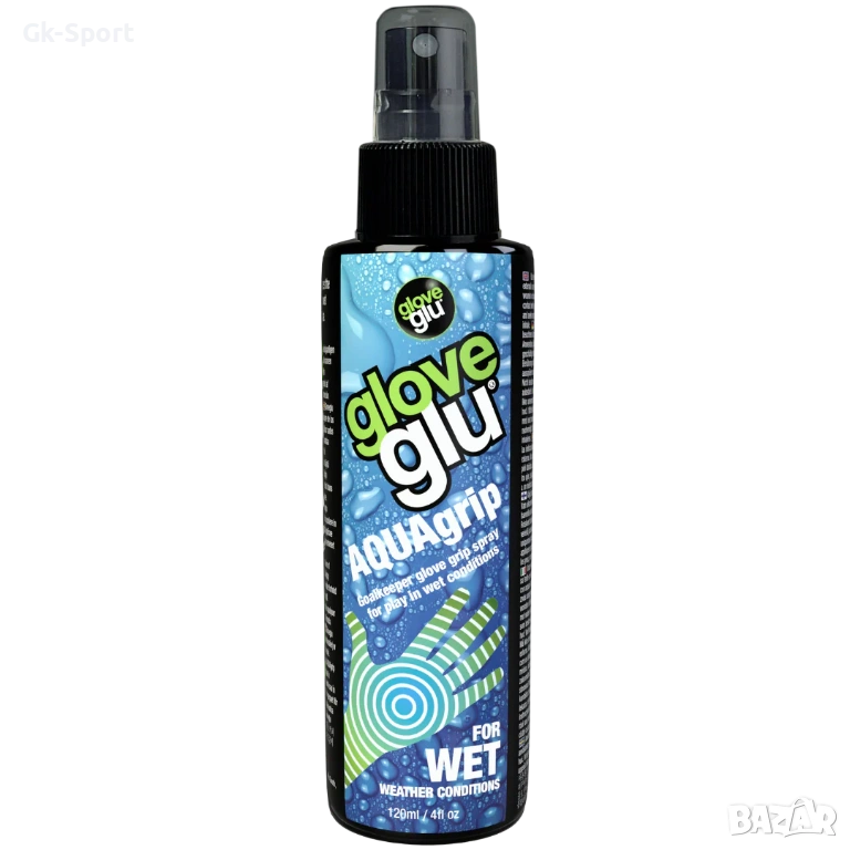 Спрей за вратарски ръкавици GLOVEGLU AQUAGRIP, снимка 1