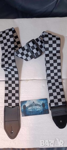 Black and White колан за китара на ПРОМОЦИЯ, снимка 1