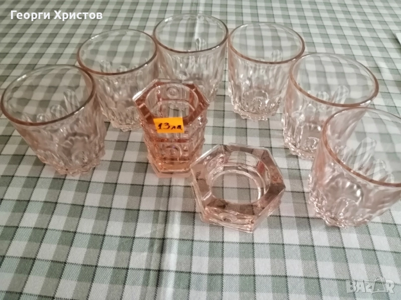 СЕРВИЗ ОТ ЧАШИ С ПЕПЕЛНИК И ДОЗА. ДВЕ ГАРАФИ, снимка 1