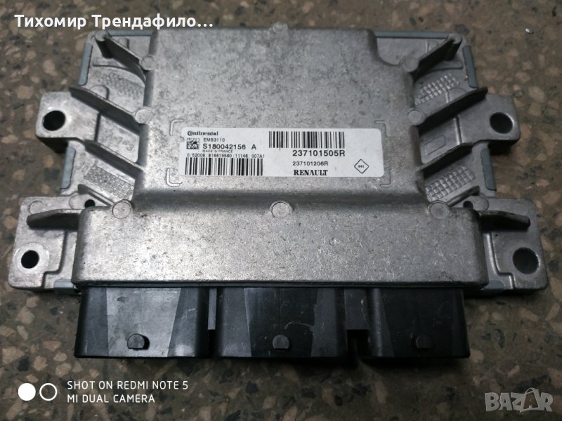 ECU renault CLIO 1.2 S180042156 A, S180042156A, 237101505R EMS3110 , EMS 3110 , 237101206R , 2371015, снимка 1