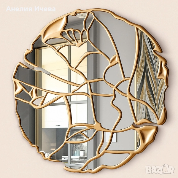 Дизайнерско луксозно огледало , снимка 1