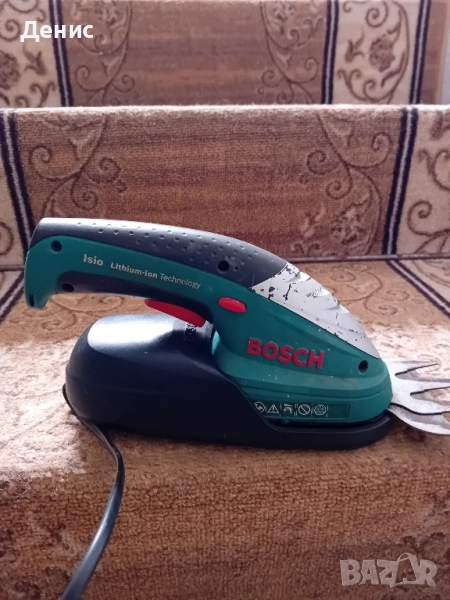 Акумулаторна ножица за трева и храсти 3.6V 1.3Ah, BOSCH ISIO, снимка 1