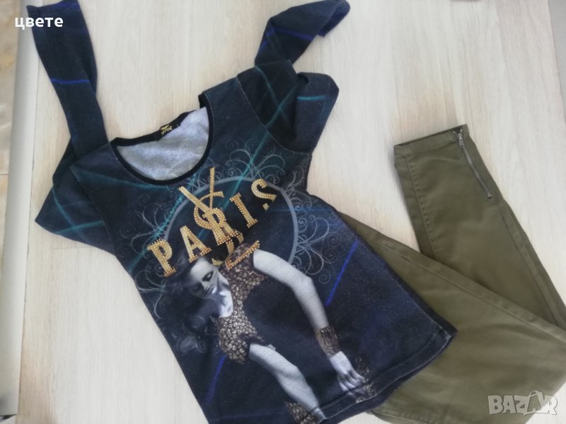 Дамски комплект в зелено , снимка 1