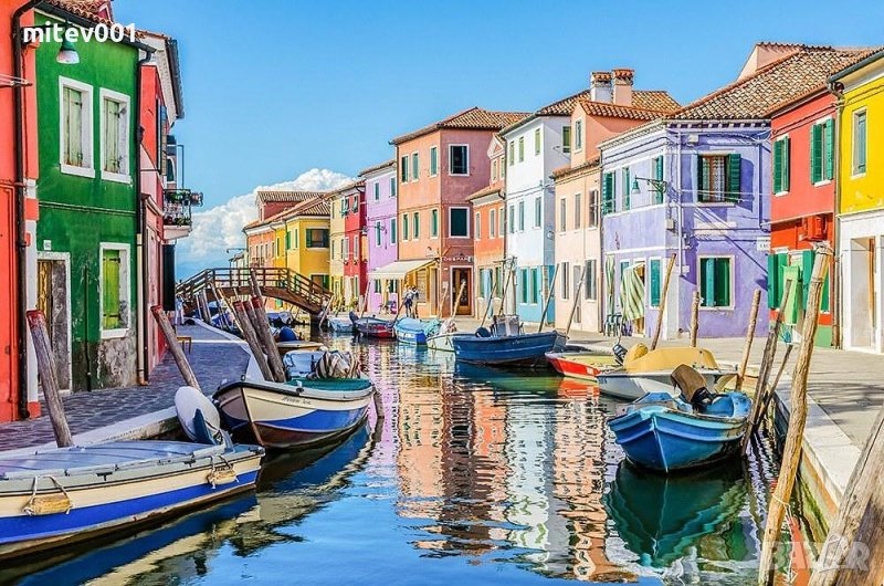 Пъзел Канал Венеция 1000 части HUADADA, снимка 1