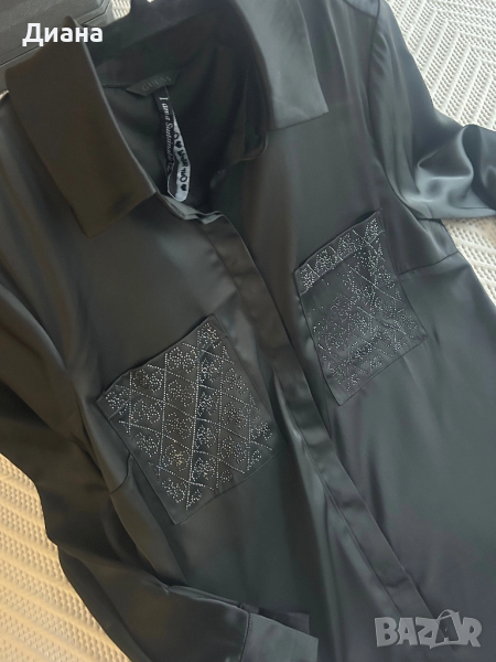 Черна дамска риза Гес, снимка 1