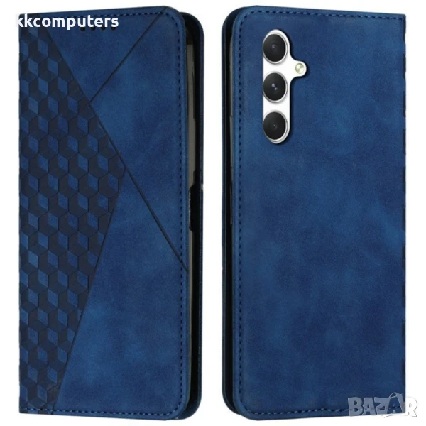 Samsung Galaxy A36 5G / A56 5G Imprinted Wallet Кожен Калъф + Протектор, снимка 1