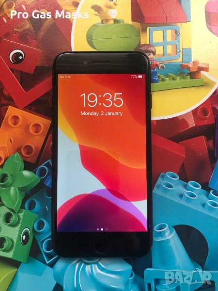 iphone 7 32GB Black Перфектен само за 220 лв Бартер + зарядно и USB Отключен към всички оператори. Н, снимка 1