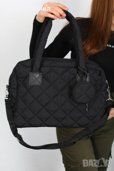 Модерна капитонирана дамска чанта 32х43, снимка 1