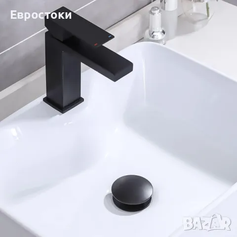 KES S2008D-BK Изскачащ метален дренажен фитинг за мивка. Черен дренажен клапан без преливник  