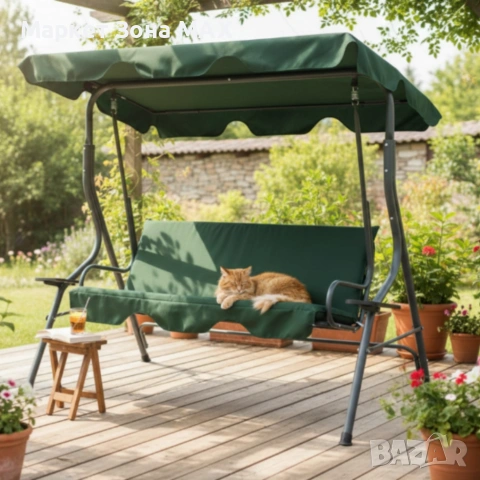 Градинска люлка с поставки за чаши - стабилност и комфорт, снимка 4 - Други стоки за дома - 53863189