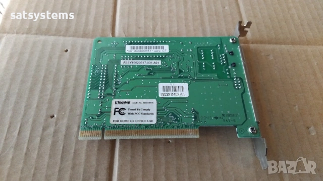 Kingston EtheRX KNE100TX 10/100Mbps PCI Fast Ethernet Adapter Card, снимка 9 - Мрежови адаптери - 53405900