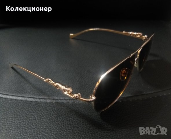 Слънчеви очила Cartier с лъвски елементи – елегантен винтидж модел, снимка 4 - Слънчеви и диоптрични очила - 41290406
