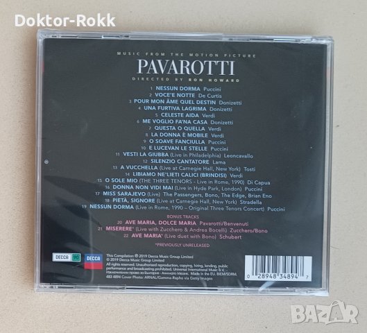 Pavarotti (Music From The Motion Picture ) (2019, CD), снимка 2 - CD дискове - 42195675