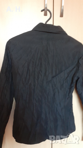 Дамско черно сако, снимка 3 - Сака - 24665217