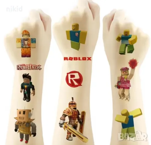 Роблокс Roblox Tattoo татос татуировка временна детска татоси татуси, снимка 3 - Други - 49277967