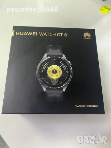 Смарт часовник HUAWEI WATCH GT 6 Black ATM-B19F Black Fluoroelastomer Strap 46 MM, GPS, ПУЛСОМЕР, SP, снимка 6 - Смарт часовници - 53437590