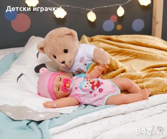 Baby Born Кукла Емма 43 см, интерактивно бебе, с аксесоари, снимка 7 - Кукли - 50182238