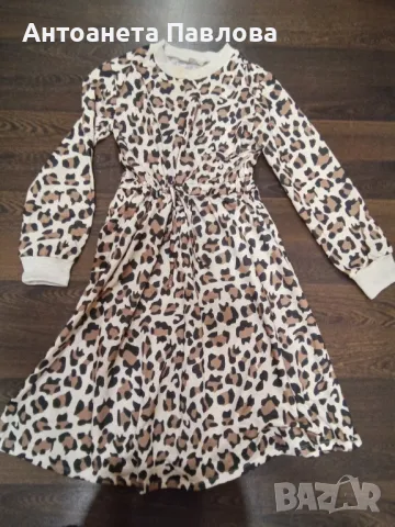 леопардова рокля, снимка 4 - Рокли - 49905393