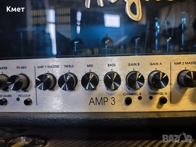 !!!ЗАПАЗЕН ДО 14.12!!! 100W 6 канала Hughes & Kettner Triamp MKI+MSM-1 MIDI + footswitch + reverb, снимка 3 - Китари - 51649307