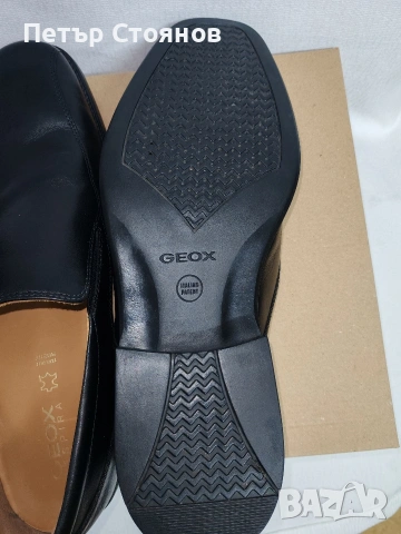 Удобни мъжки обувки от естествена кожа Geox Respira №46, снимка 10 - Ежедневни обувки - 53574293