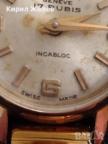 Paul Arpantier GENEVE INCABLOC позлатен дамски часовник и верижка с печати 17 РУБИНА 30680, снимка 6 - Антикварни и старинни предмети - 40492526